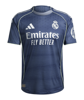 adidas Real Madrid Authentic Trikot Away 2025/2026 Blau - blau
