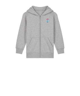 Merch Mini Cultivator 2.0 Zip-Hoodie Kids Heather Grey | #established