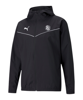 PUMA teamRISE Allwetterjacke Schwarz Weiss F03