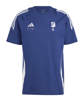 adidas Tiro 24 T-Shirt Blau Weiss