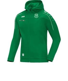 JAKO Classico Kapuzenjacke Grün F06