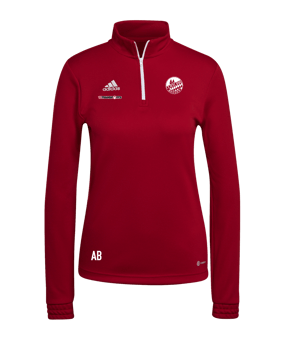 adidas Entrada 22 HalfZip Sweatshirt Damen Rot