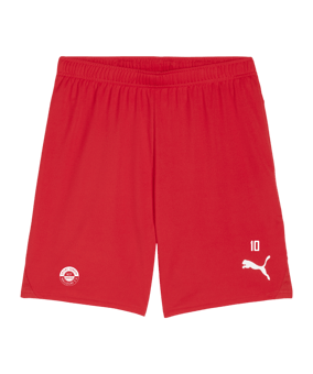 PUMA teamGOAL Short Rot Weiss F01