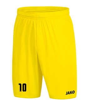 JAKO Manchester 2.0 Short ohne Innenslip Gelb F03