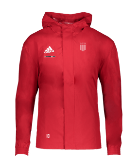 adidas Entrada 22 Allwetterjacke Rot