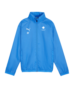 PUMA teamGOAL Allwetterjacke Kids Blau Weiss F02