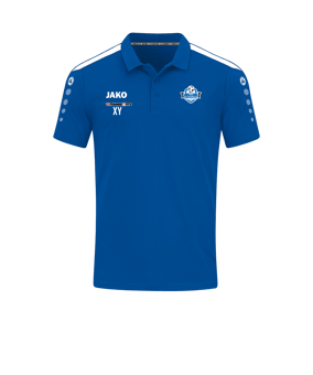 JAKO Power Poloshirt Blau Weiss F400