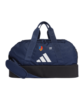 adidas Tiro League Duffel Bag Gr. S Blau Weiss