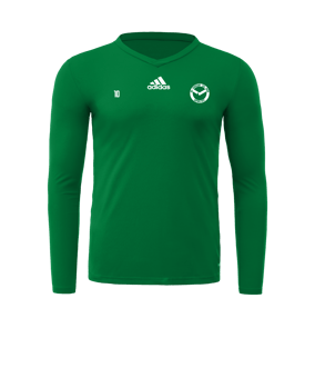 T-shirt à manches longues adidas Team Base vert foncé