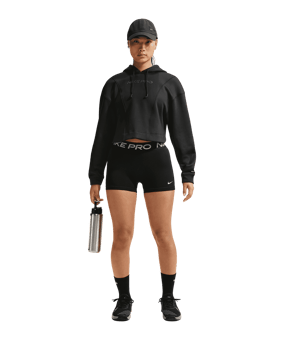 Nike Pro Mid-Rise 3" Korte broek Dames Zwart K010 - zwart