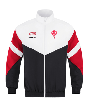JAKO Retro Freizeitjacke Schwarz Weiss Rot F816