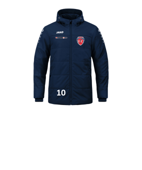 JAKO Team Coach Kapuzenjacke Kids Blau F900