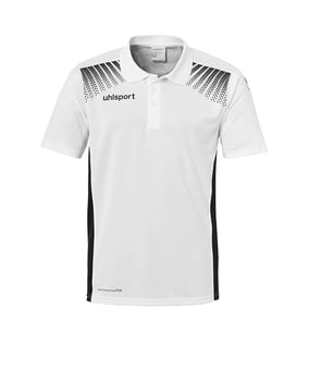 uhlsport Goal Poloshirt Kids Weiss Schwarz F02 - weiss