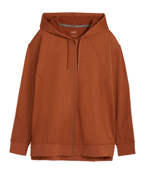 PUMA Train Cloudspun Kapuzenjacke Damen Braun F81 - braun