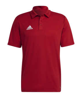 adidas Entrada 22 Poloshirt Rot - rot