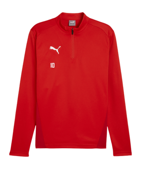 PUMA teamGOAL Training 1/4 Zip Sweatshirt Rot F01