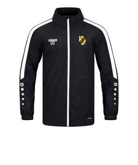 JAKO Power Allwetterjacke Schwarz Weiss F800