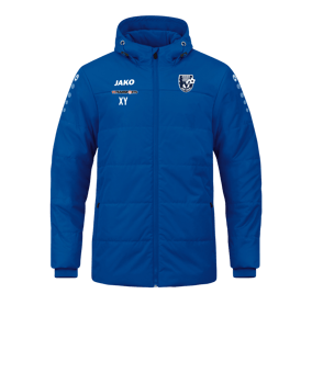 JAKO Team Coach Kapuzenjacke Blau F400