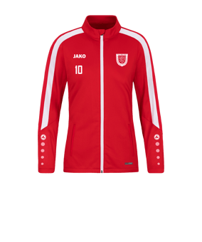 JAKO Power Polyesterjacke Damen Rot Weiss F100