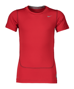 Nike Pro Core Shortsleeve Shirt Tight Kids F653 - rot