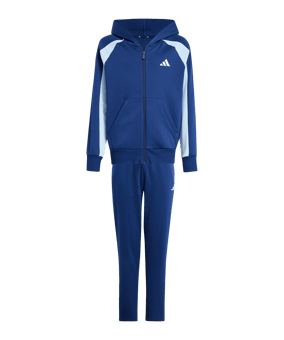 adidas Essentials Colorblock Trainingsanzug Kids Blau - blau