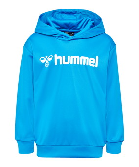 Hummel Logo Hoody Kids Blau F7428 - blau