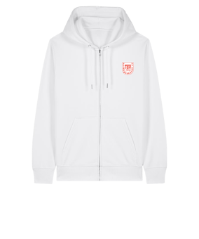 11tsmerch Merch Connector 2.0 Zip Sweatjacke Weiß | #justlogo4c