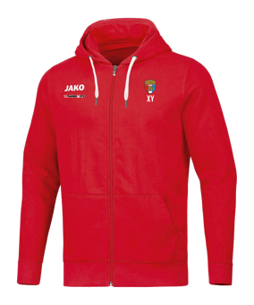 JAKO Base Kapuzenjacke Kids Rot F01