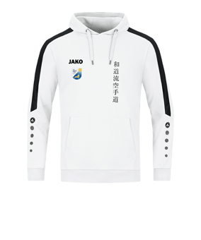 JAKO Power Hoody Weiss Schwarz F000