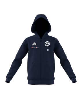 adidas Entrada 26 Kapuzenjacke Kids Blau