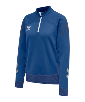 Hummel hmlLEAD HalfZip Sweatshirt Damen Blau F7045 - blau