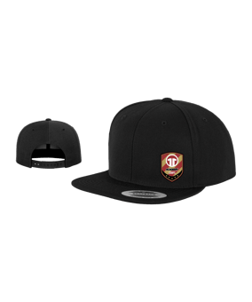 11ts Academy Straight Snapback Cap Schwarz - schwarz