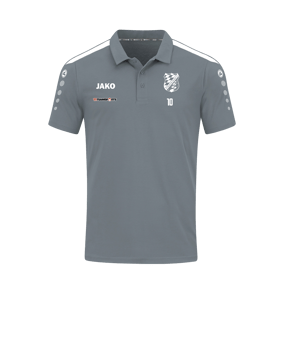 JAKO Power Poloshirt Grau Weiss F840