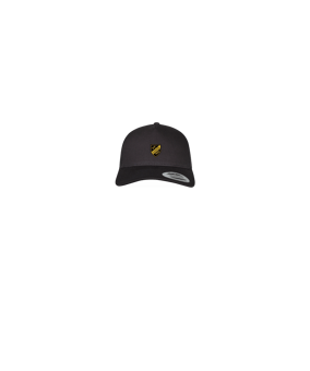 Merch 5 Panel Retro Trucker Cap Schwarz | #logo4c