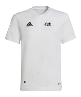 adidas Entrada 22 T-Shirt Kids Weiss