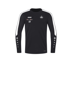JAKO Power Sweatshirt Kids Schwarz Weiss F800