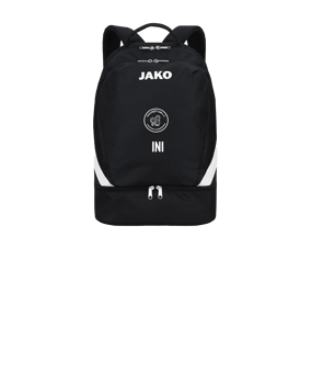 JAKO Iconic Rucksack mit Bodenfach Schwarz F800