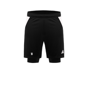Short 2-en-1 adidas Tiro 24 noir blanc 