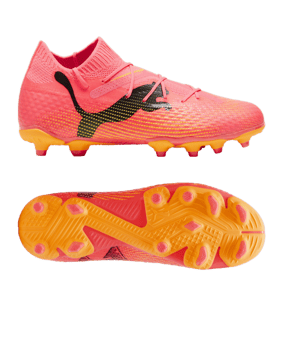 PUMA FUTURE 7 Pro FG/AG Jr Kids The Forever Faster Rosa Schwarz F03 - rosa