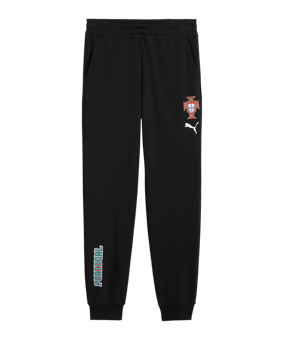 PUMA FPF Portugal FtblCulture Jogginghose Schwarz F28 - schwarz