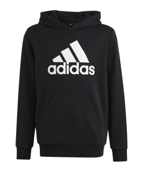 adidas Big Logo Essentials Hoody Kids Schwarz - schwarz