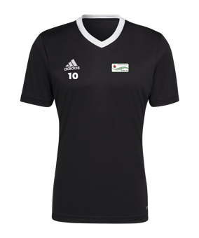 adidas Entrada 22 Trikot Schwarz Weiss