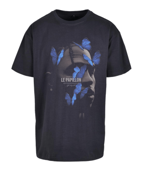 Mister Tee Le Papilloversized T-Shirt Blau - blau