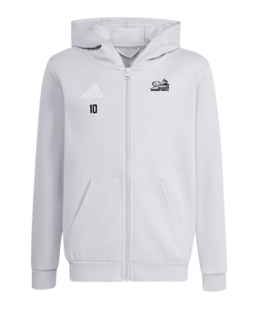 adidas Entrada26 Kapuzenjacke Kids Grau