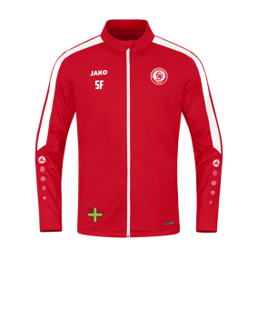 JAKO Power Polyesterjacke Rot Weiss F100