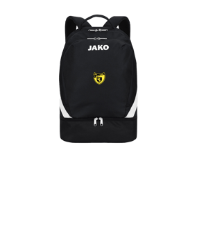 JAKO Iconic Rucksack mit Bodenfach Schwarz F800