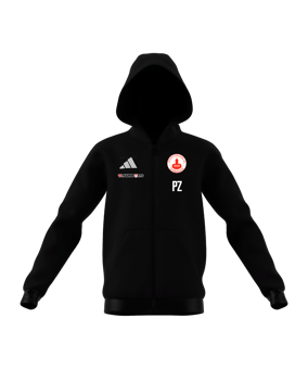 adidas Entrada 26 Kapuzenjacke Kids Schwarz