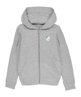 Merch Mini Cultivator 2.0 Zip-Hoodie Kids Heather Grey | #justlogo4c