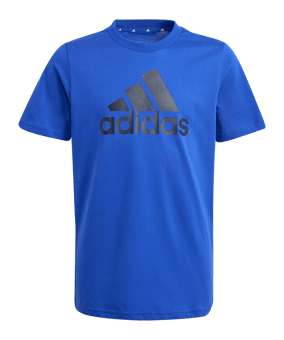 adidas Essentials Big Logo T-Shirt Kids Blau - blau