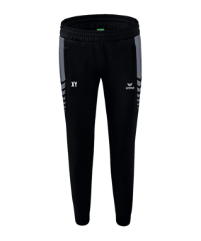 Erima Six Wings Worker Hose Damen Schwarz Grau